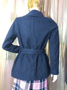 Elegant Black Belted Coat 2dec6