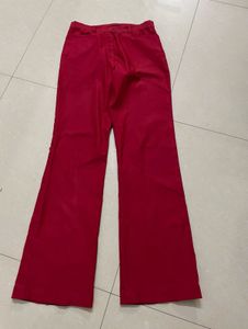 y2k style bootcut Red pants