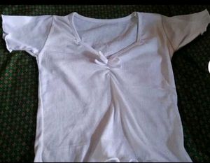 White Bow Tee