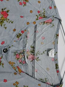 Floral Grey Top
