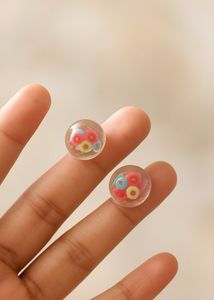 Colorful Circle Earrings