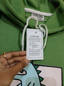 New Green Hoodie With Tag