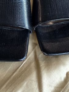 Black Heeled Mules