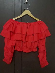 Red Crop Top
