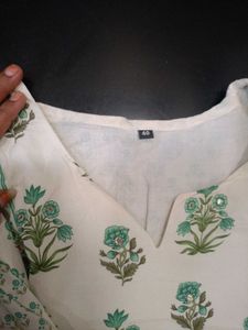 cotton jaipuri print kurta and Dupatta