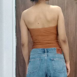 Bronze Strapless Bodysuit
