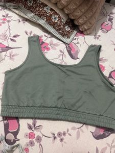 Cute Green Crop Top, Bust-34/32