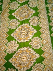 Green Patterned Ethnic Saree