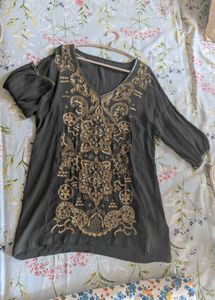 Embroidered Tunic Top- Size L-XL
