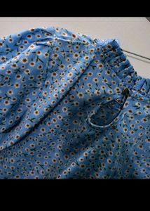 Floral Print &#34;TOP&#34; with Puff sleeves