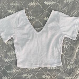 SSS White Crop Top