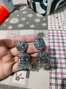 Silver Oxidised Earrings Combo