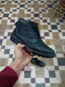 Men&#39;s Black Leather Boots