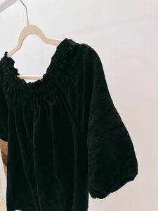 Chic Black Off-Shoulder Top