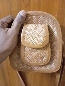 Woven Straw Crossbody Bag