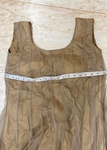 Embroidered Sheer Vest