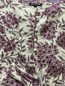 Floral Print Tie-Front Top