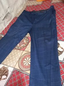 Blue Checked Pants