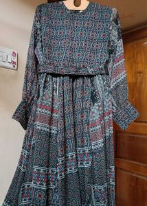 PATTERNED MAXI DRESS