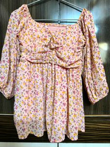 Floral Print Long Sleeve Top