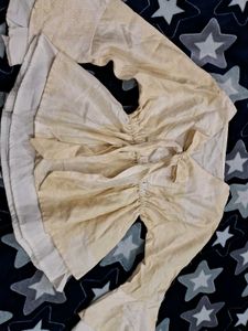 Cute Tie-Front Peplum Top