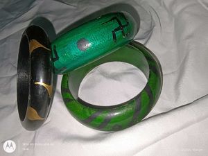 boho / bohemian dokra necklace + wooden bangles
