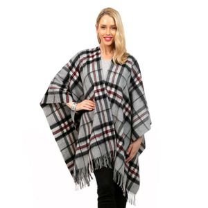 Checkered Kimono Cover-Up