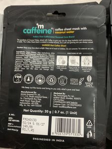 mCaffeine Sheet Mask Set(fixed Price )