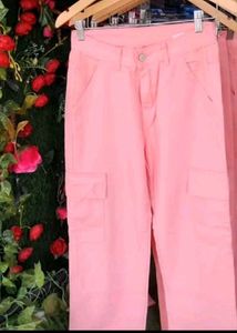 Pink Cargo Pants