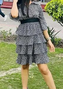 Tiered Mini Dress