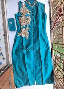 Sea Green Kurti Pant (Womens)