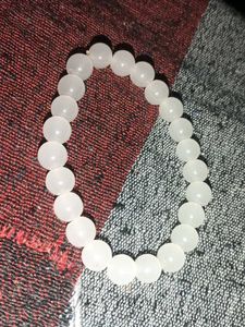 White Beaded Bracelet