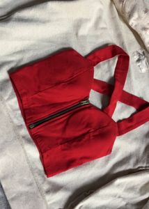 Red Crop Top
