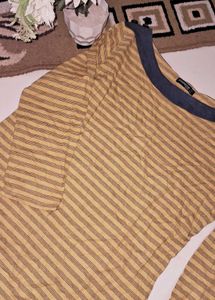 Mustard Yellow Full Sleeves T Shirt