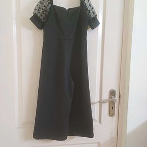 SHEIN net sleeves Black Jumpsuit for girls (5