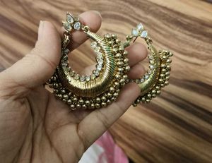 Gold Jhumka Earrings