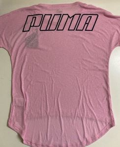 PUMAWomen Solid Round Neck Pink T-Shirt