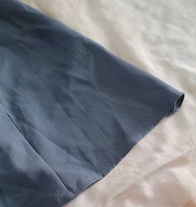 Elegant Grey V-Neck Dress