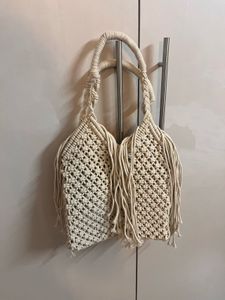 Macrame beach/travel shoulder bag