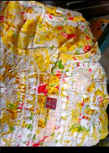 Handwork Chicken Kari Kurti Plazo Set