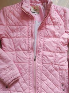 Pink Quilted Puffer Jacket