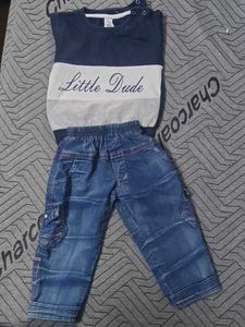 Denim Jeans and Sweatshirt