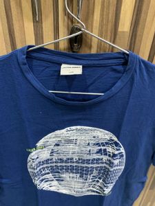 Blue Graphic Print T-Shirt