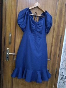 Chic Blue Mini Dress