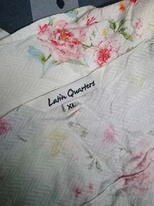 Laura Quartett Floral Button-Up Top