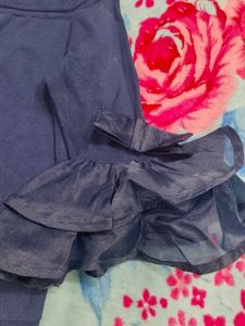 Blue Off-Shoulder Top