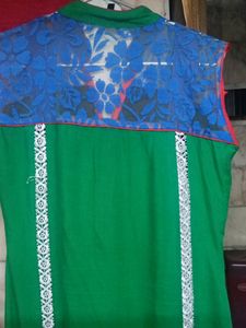 Lace Cotton Beautiful Ladies Kurti