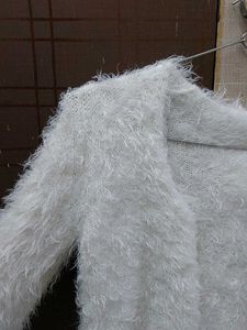 White Fur Cardigan