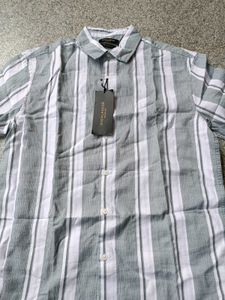 Highlander Striped Casual Shirt, M SIZE