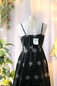 Black Embroidered Dress